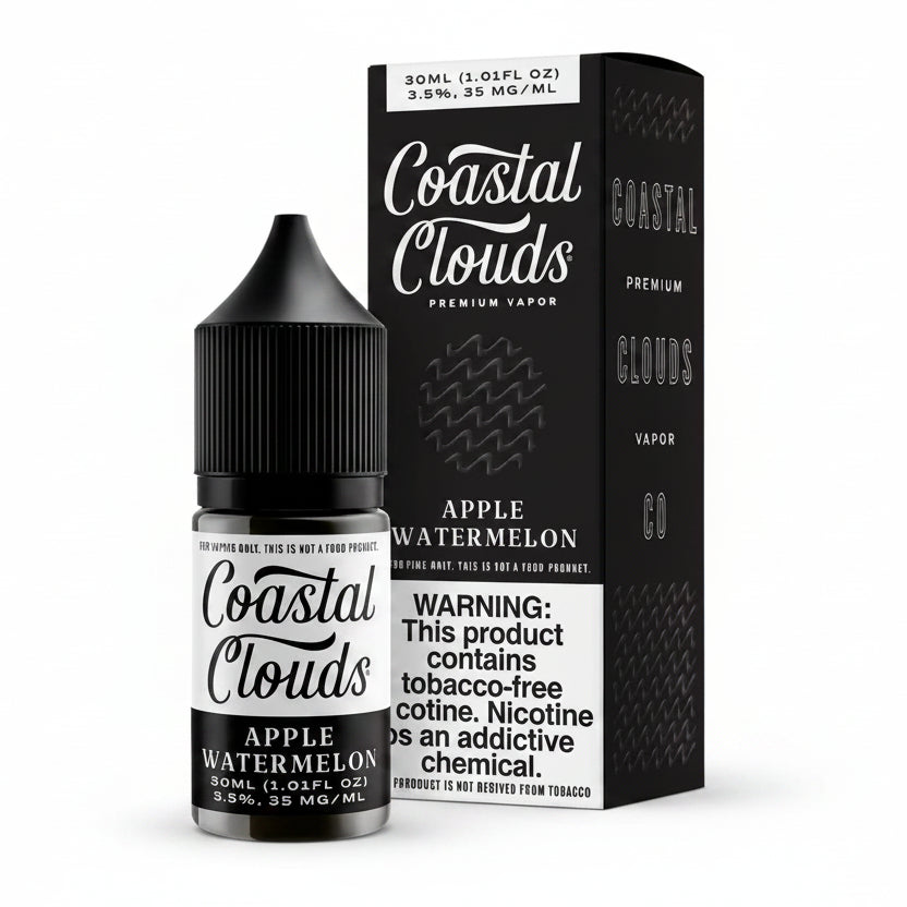 Apple Watermelon TFN Coastal Clouds Nic Salt E-Liquad 30ml