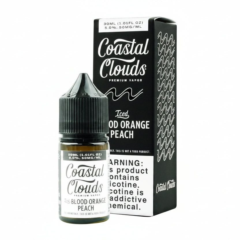 Blood Orange Peach Iced Coastal Clouds Nic Salt E-Liquad 30ml