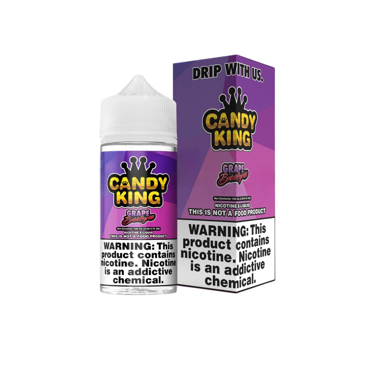 Grape Bubblegum Candy King E-Liquid 100ml