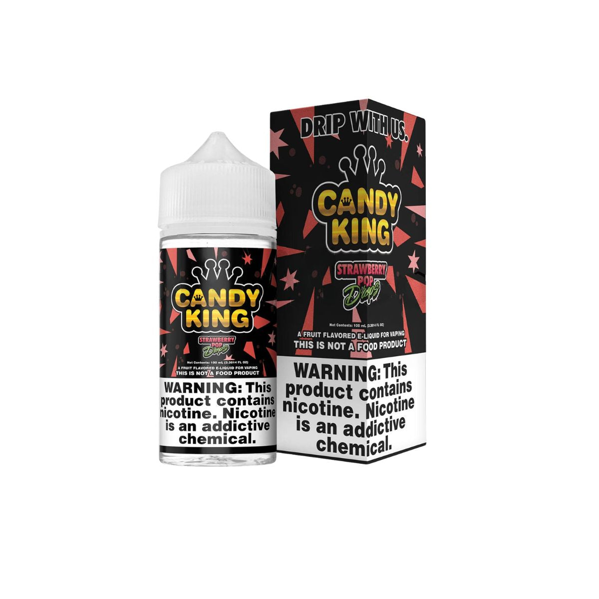 Strawberry Pop Drops Candy King E-Liquid 100ml