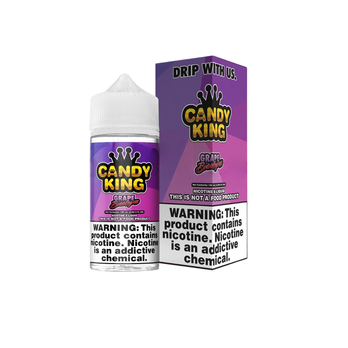 Grape Bubblegum Candy King E-Liquid 100ml