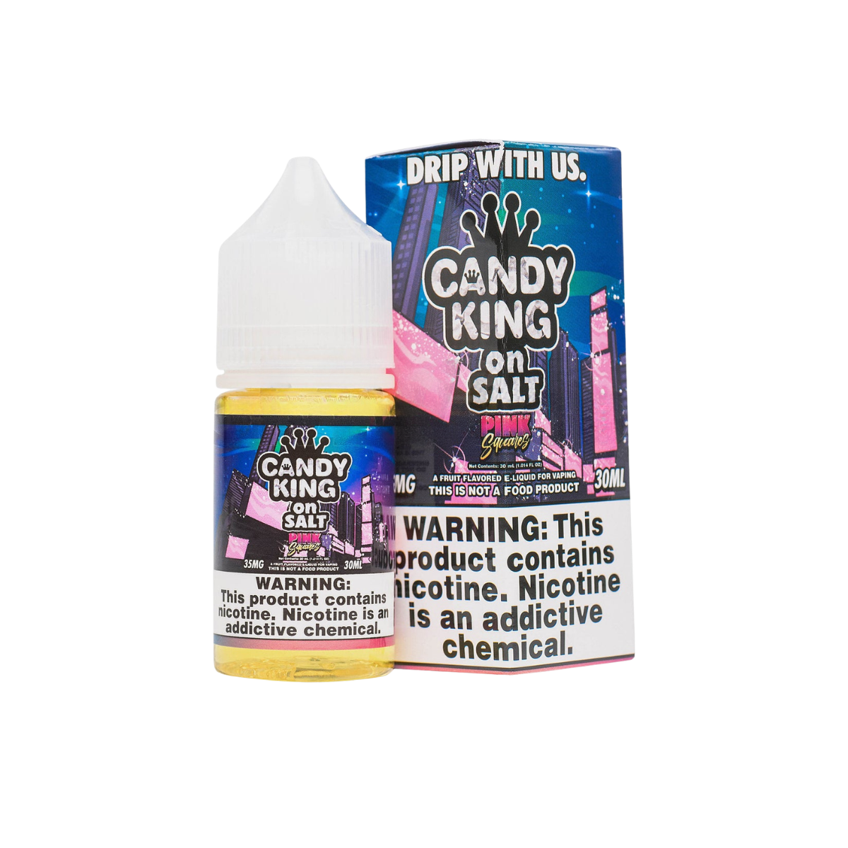 Pink Squares Candy King Salt E-Liquid 30ml