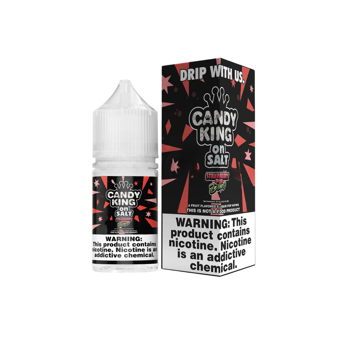 Strawberry Pop Drops Candy King Salt E-Liquid 30ml