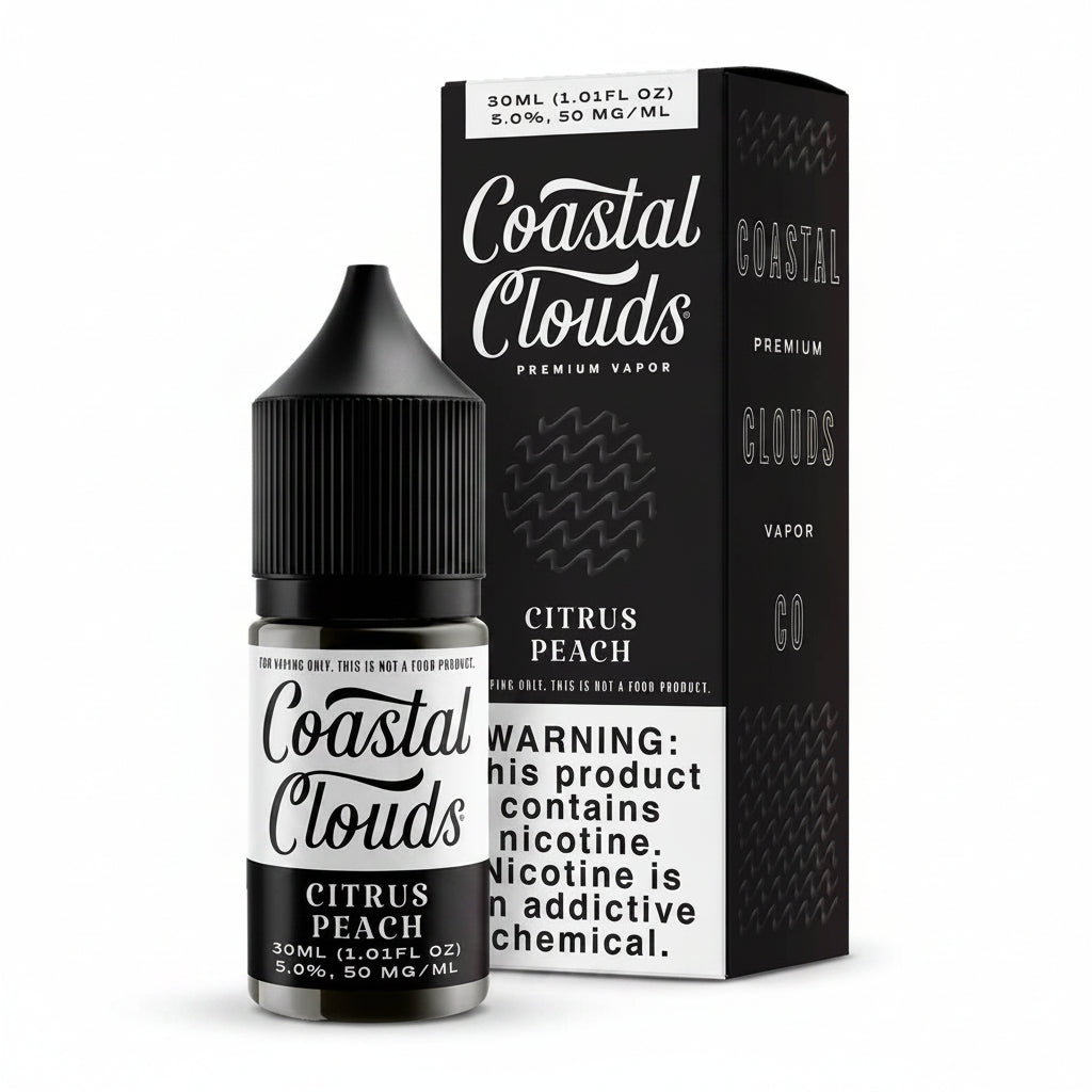 Citrus Peach Coastal Clouds Nic Salt E-Liquad 30ml