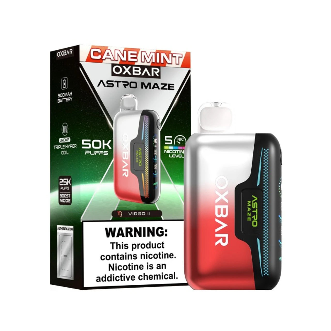 Cane Mint - OXBAR Astro Maze 50k Disposable - $16.99 USD