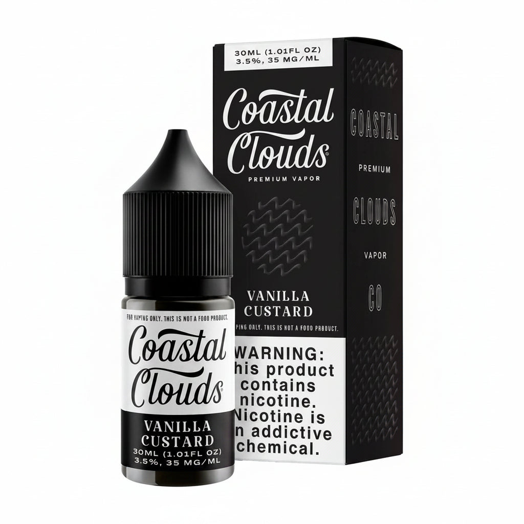 Vanilla Custard Coastal Clouds Nic Salt E-Liquad 30ml