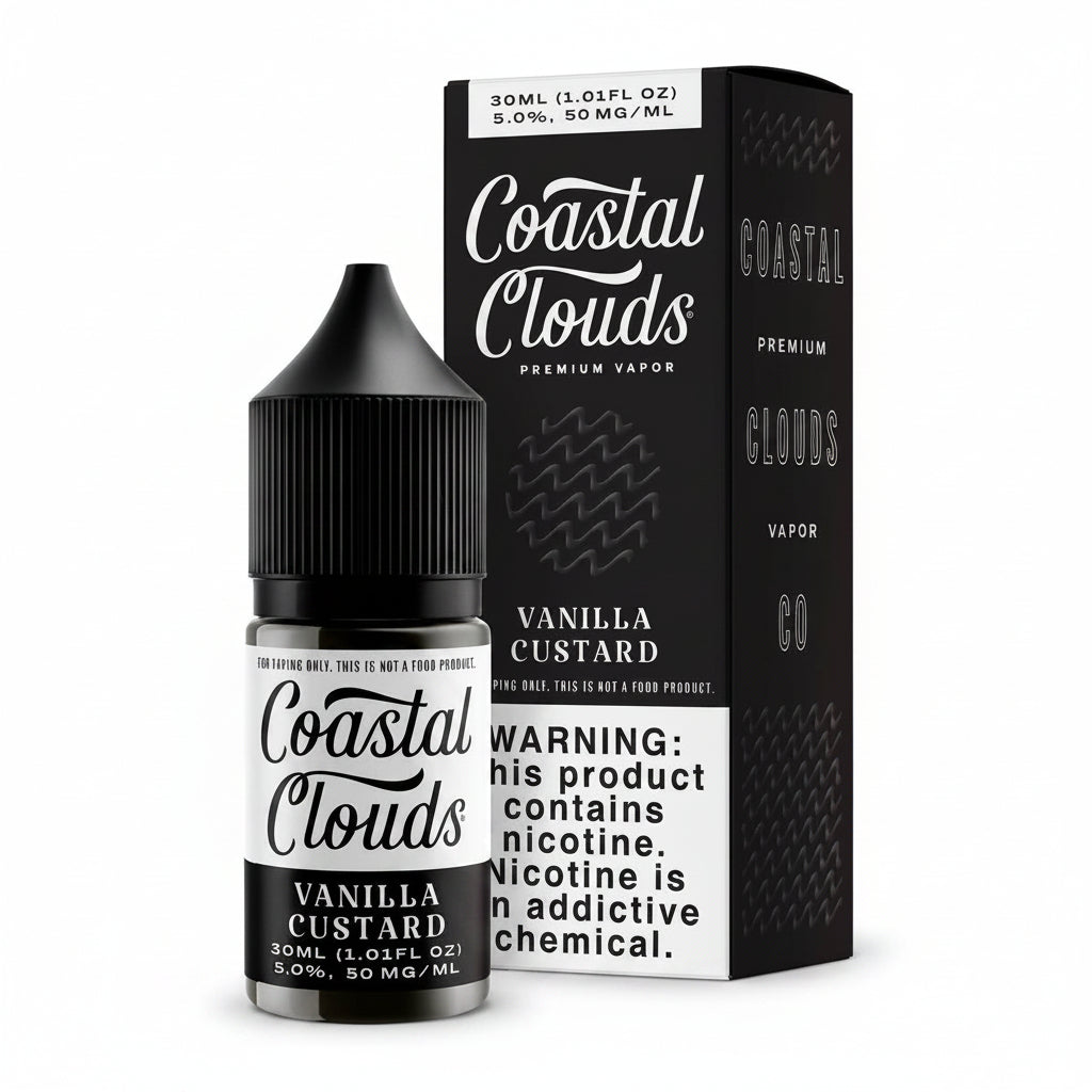Vanilla Custard Coastal Clouds Nic Salt E-Liquad 30ml