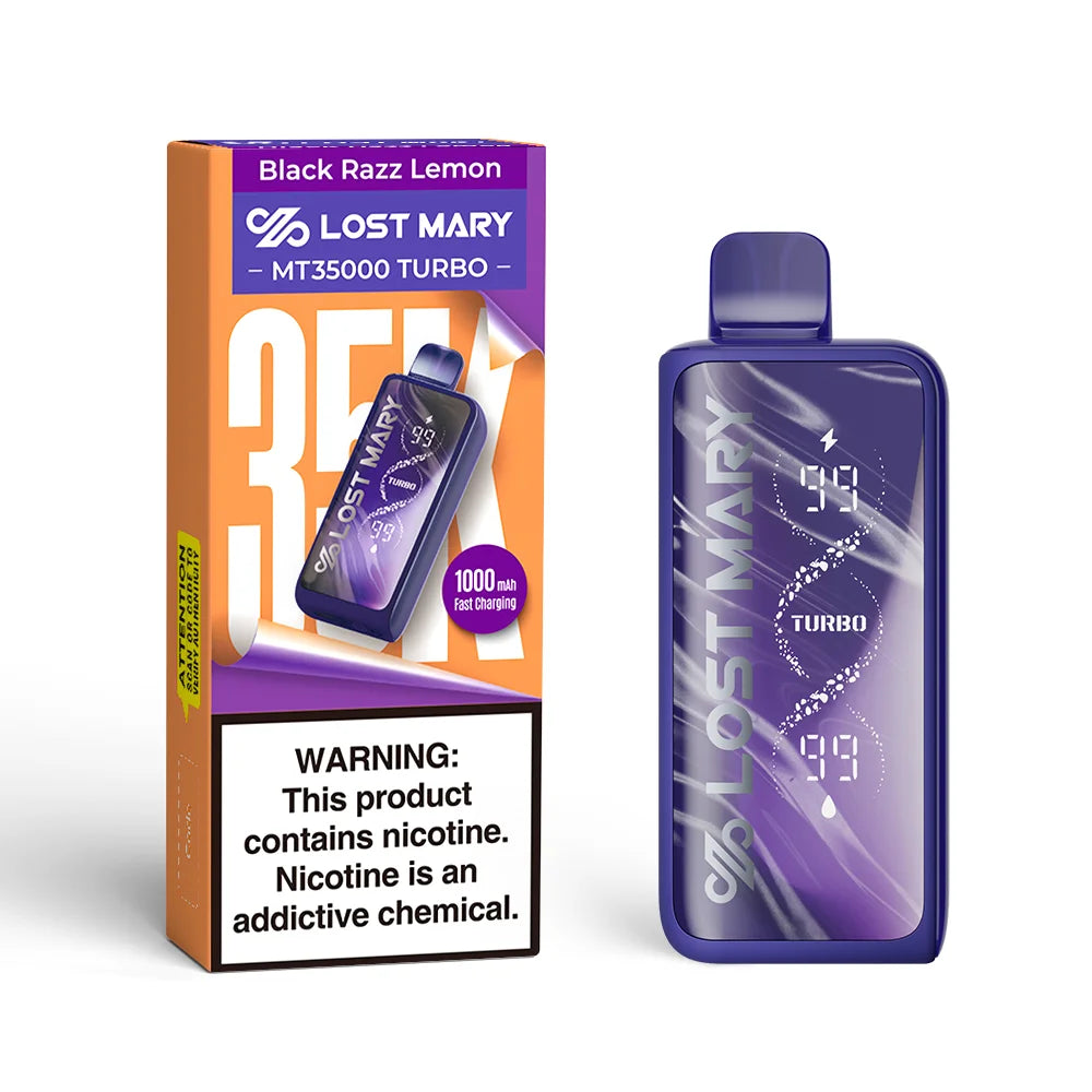 lost mary turbo black mint How Long Does a Lost Mary MO5000 Last main image 0