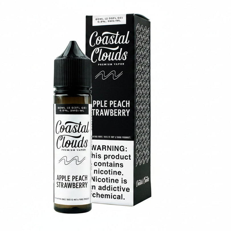Apple Peach Strawberry Coastal Clouds eJuice 60ml
