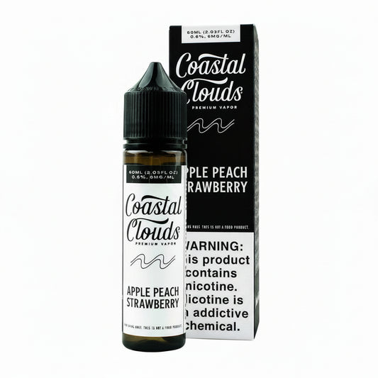 Apple Peach Strawberry Coastal Clouds eJuice 60ml