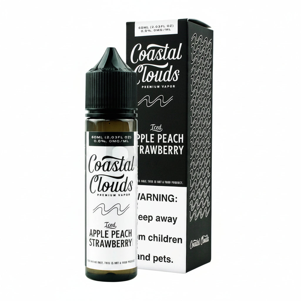 Apple Peach Strawberry Ice Coastal Clouds eJuice 60ml