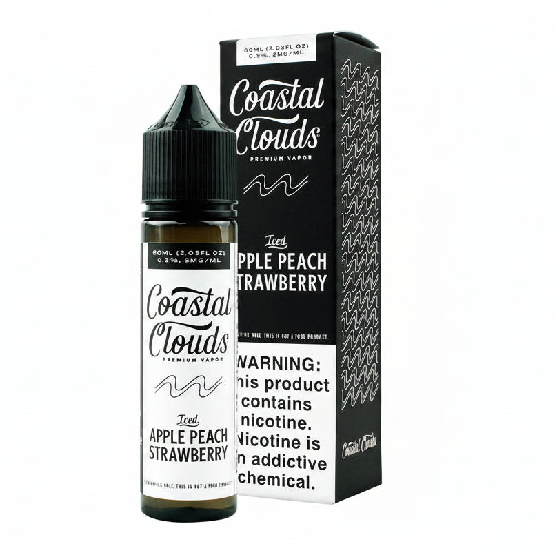 Apple Peach Strawberry Ice Coastal Clouds eJuice 60ml
