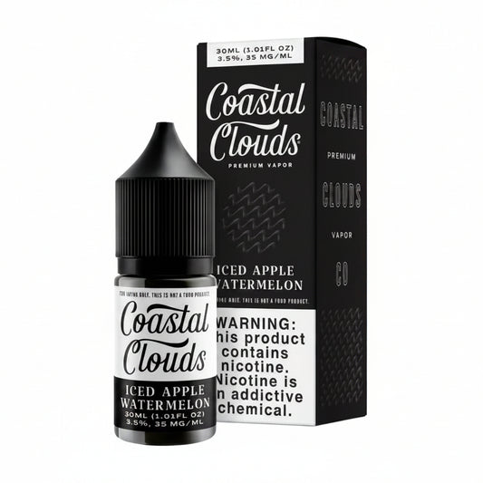 Apple Watermelon Iced Coastal Clouds Nic Salt E-Liquad 30ml