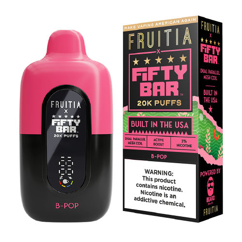 fifty bar fruitia vape Fruitia x Fifty Bar 20k Vape