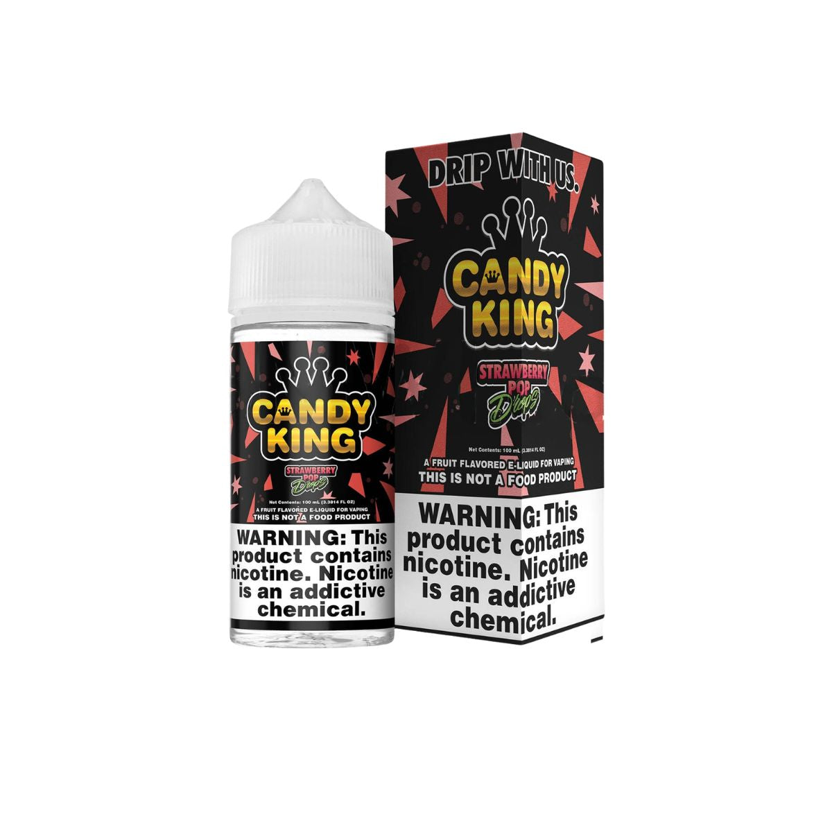 Strawberry Pop Drops Candy King E-Liquid 100ml