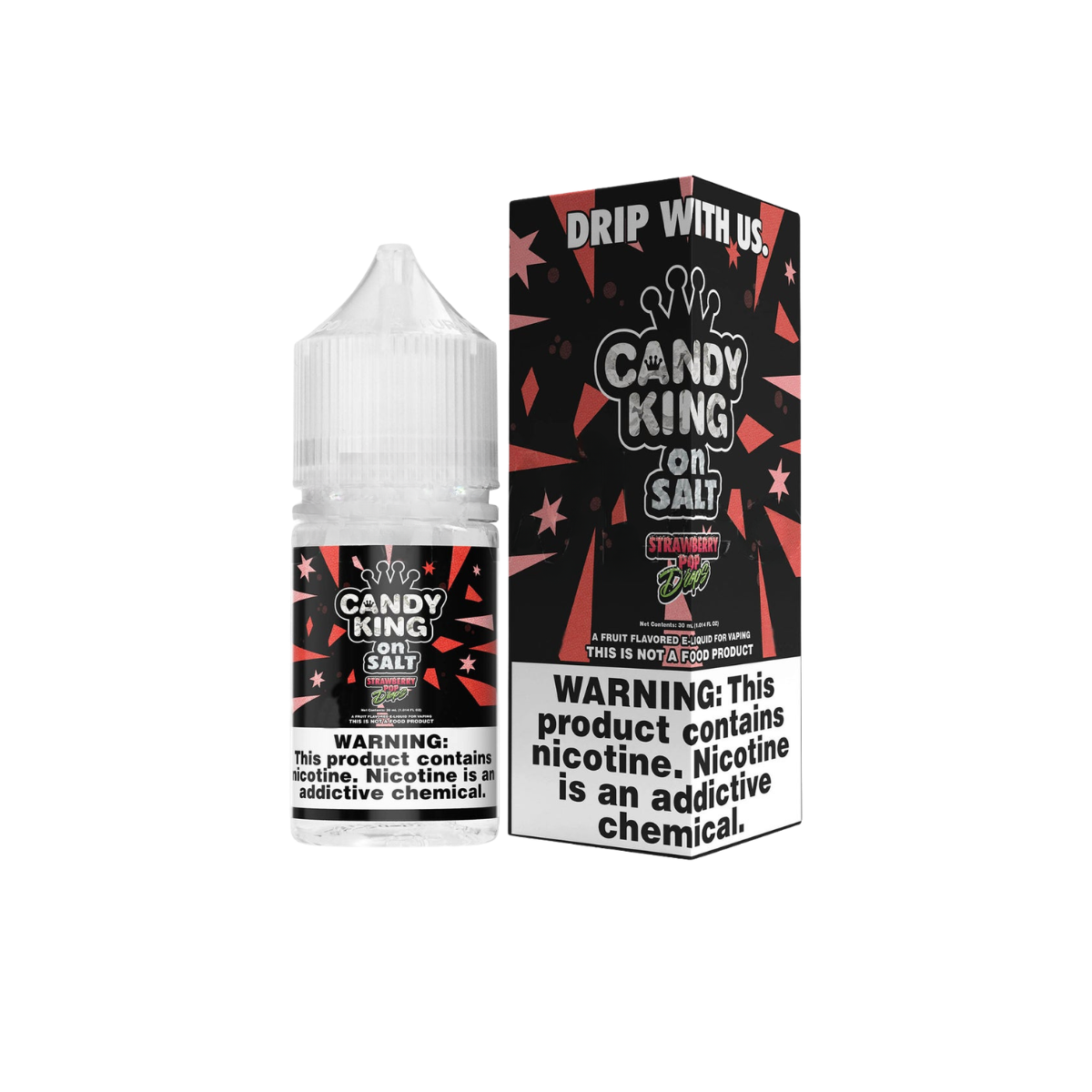 Strawberry Pop Drops Candy King Salt E-Liquid 30ml