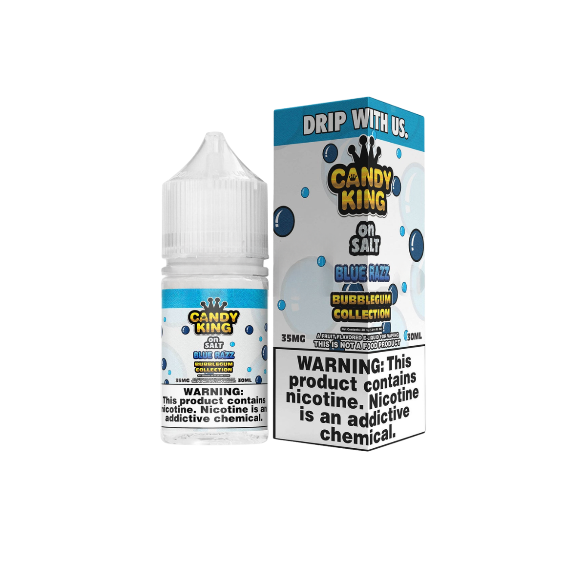 Blue Razz Candy King Salt E-Liquid Bubblegum 30ml