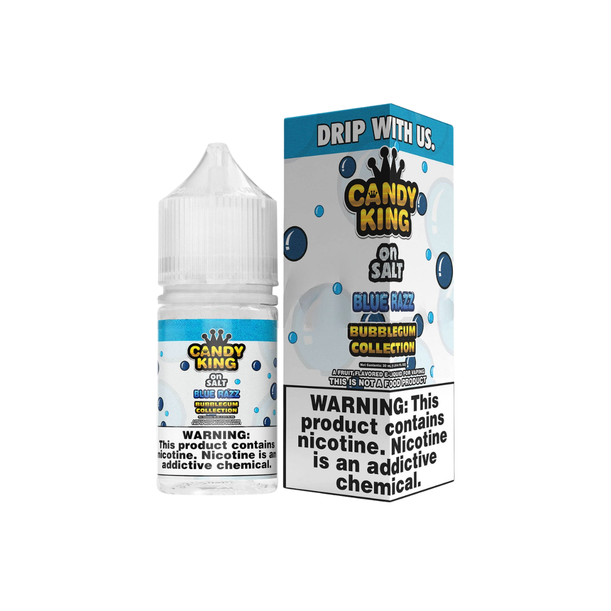 Blue Razz Candy King Salt E-Liquid Bubblegum 30ml