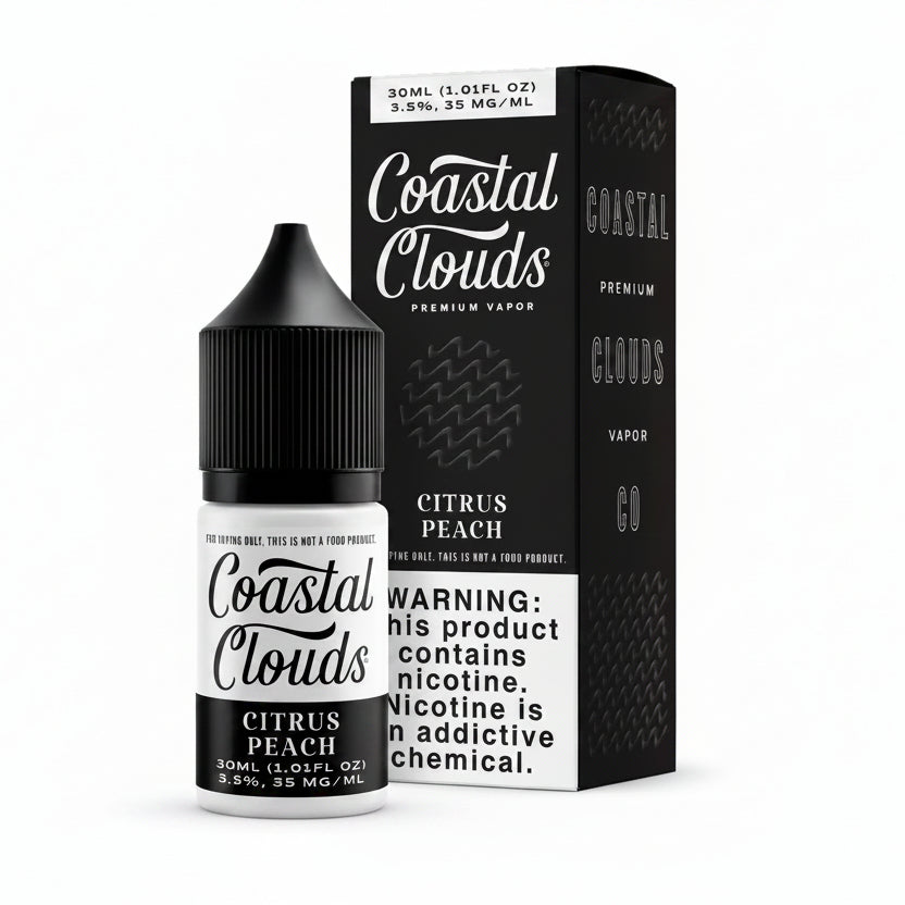 Citrus Peach Coastal Clouds Nic Salt E-Liquad 30ml