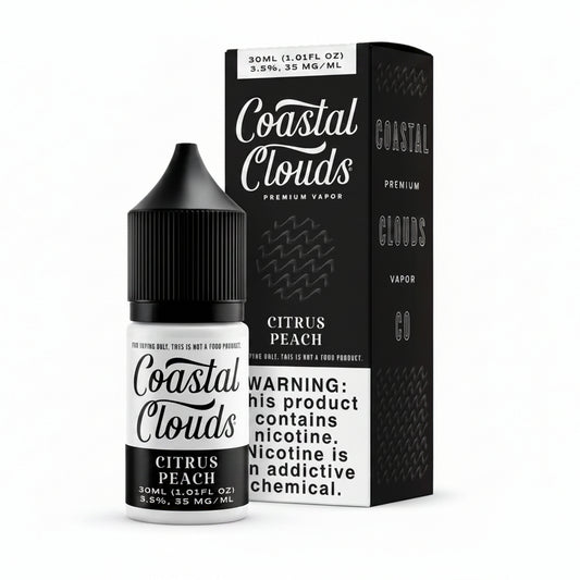 Citrus Peach Coastal Clouds Nic Salt E-Liquad 30ml