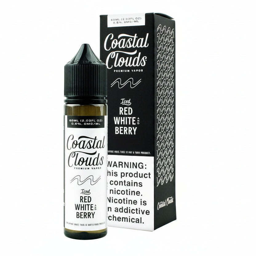 Iced Red White And Berry Coastal Clouds eJuice 60ml