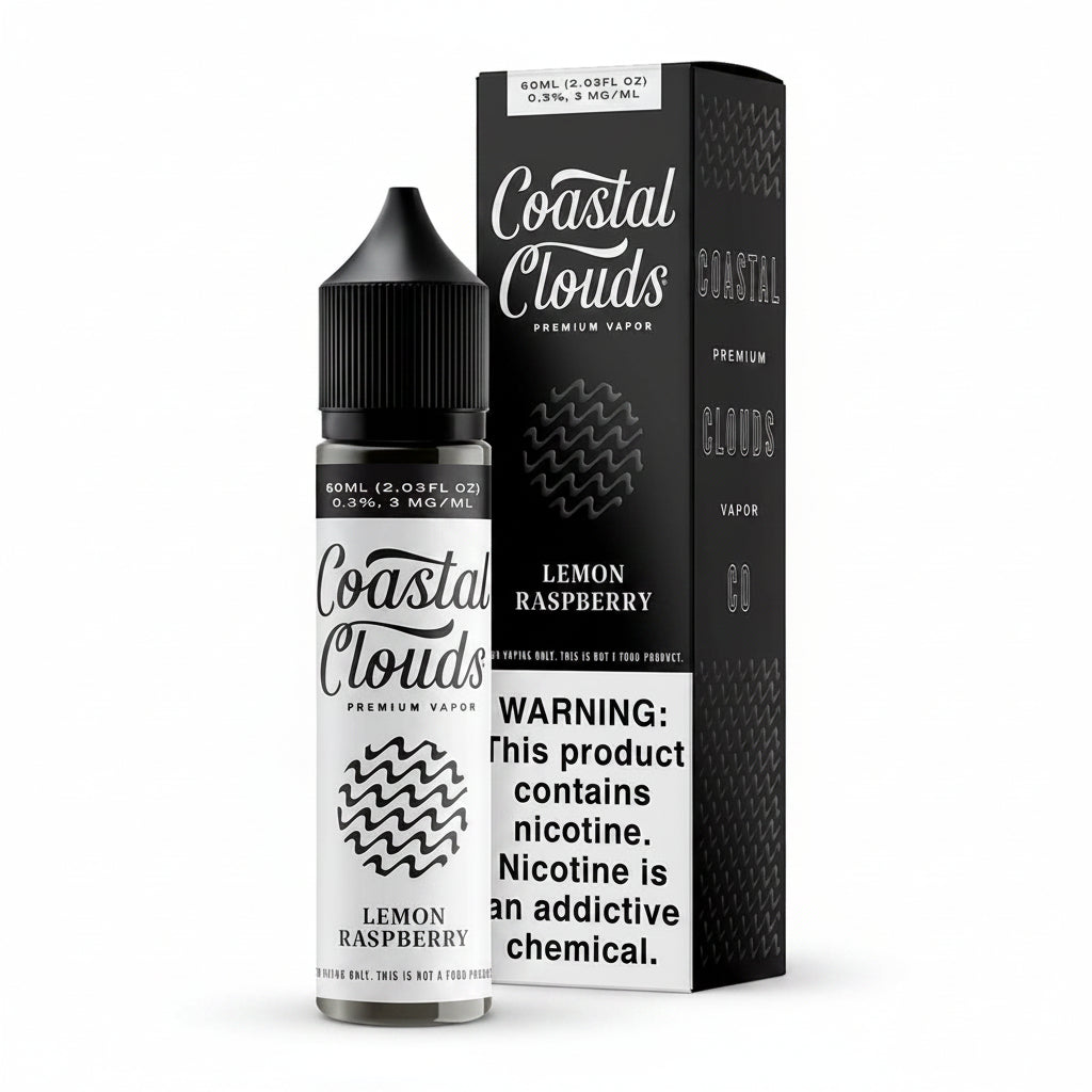 Lemon Raspberry Coastal Clouds eJuice 60ml