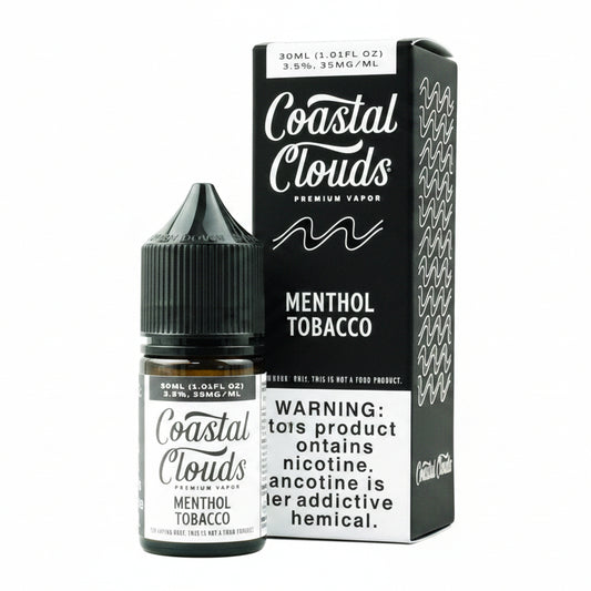 Menthol Tobacco Coastal Clouds Nic Salt E-Liquad 30ml