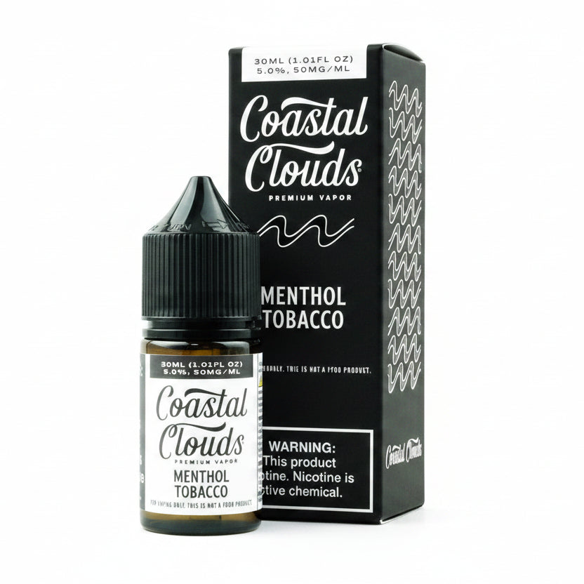 Menthol Tobacco Coastal Clouds Nic Salt E-Liquad 30ml
