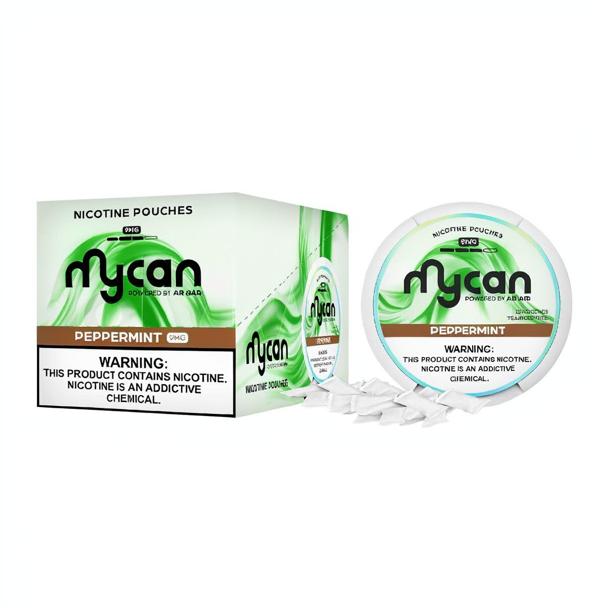 Mycan Peppermint (6mg-9mg) Nicotine Pouches