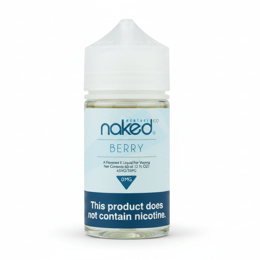 Naked Berry e-liquid bottle on a white background