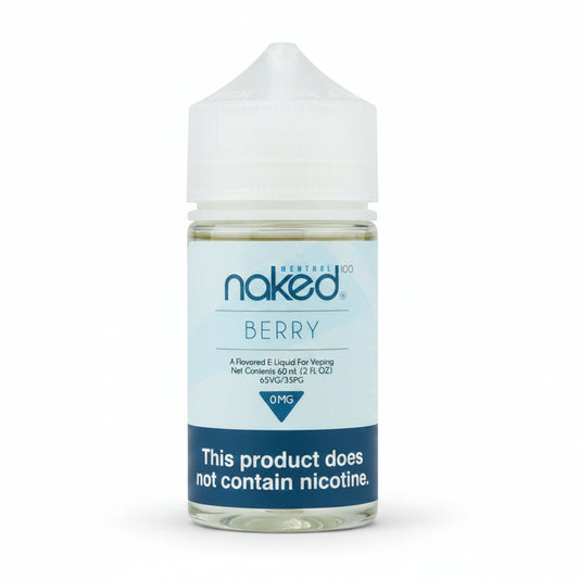 Naked Berry e-liquid bottle on a white background