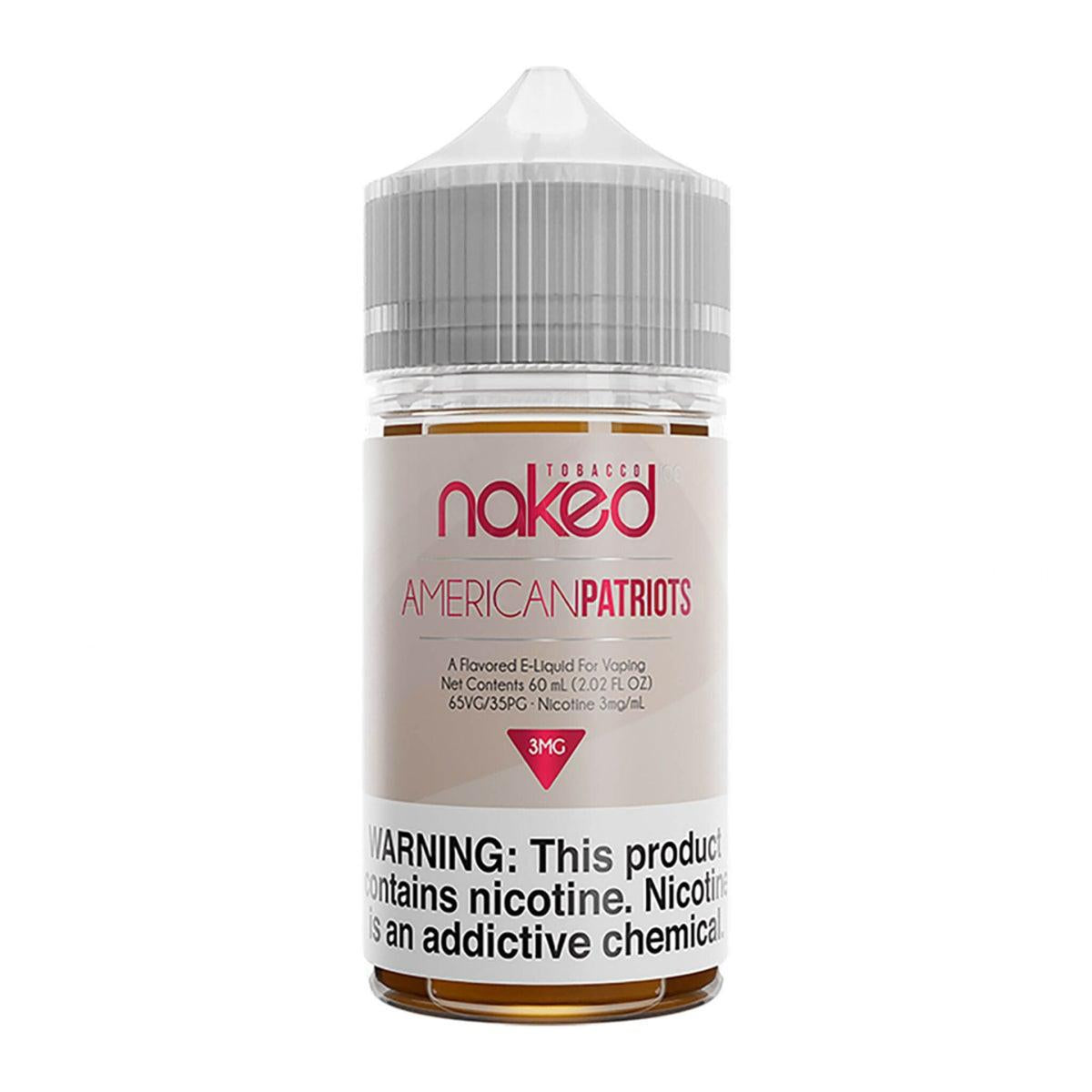 American Patriots Naked Tobacco eJuice 60ml