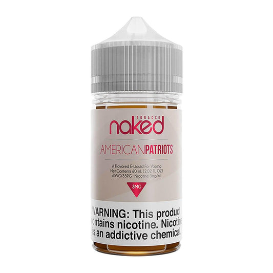 American Patriots Naked Tobacco eJuice 60ml