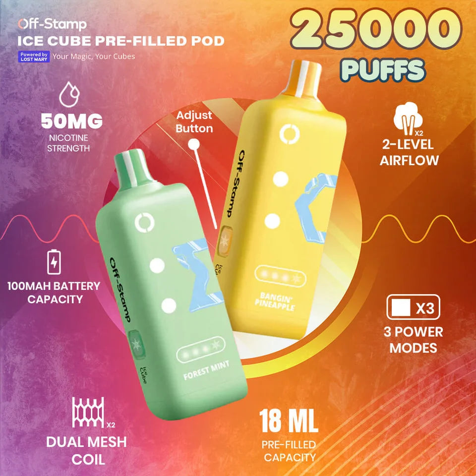Off Stamp Ice Cube 25k Disposable Pod