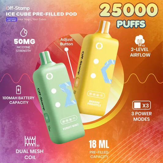 Off Stamp Ice Cube 25k Disposable Pod