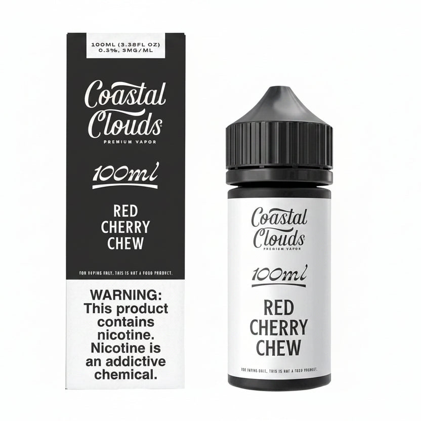 Red Cherry Chew Coastal Clouds eJuice 100ml