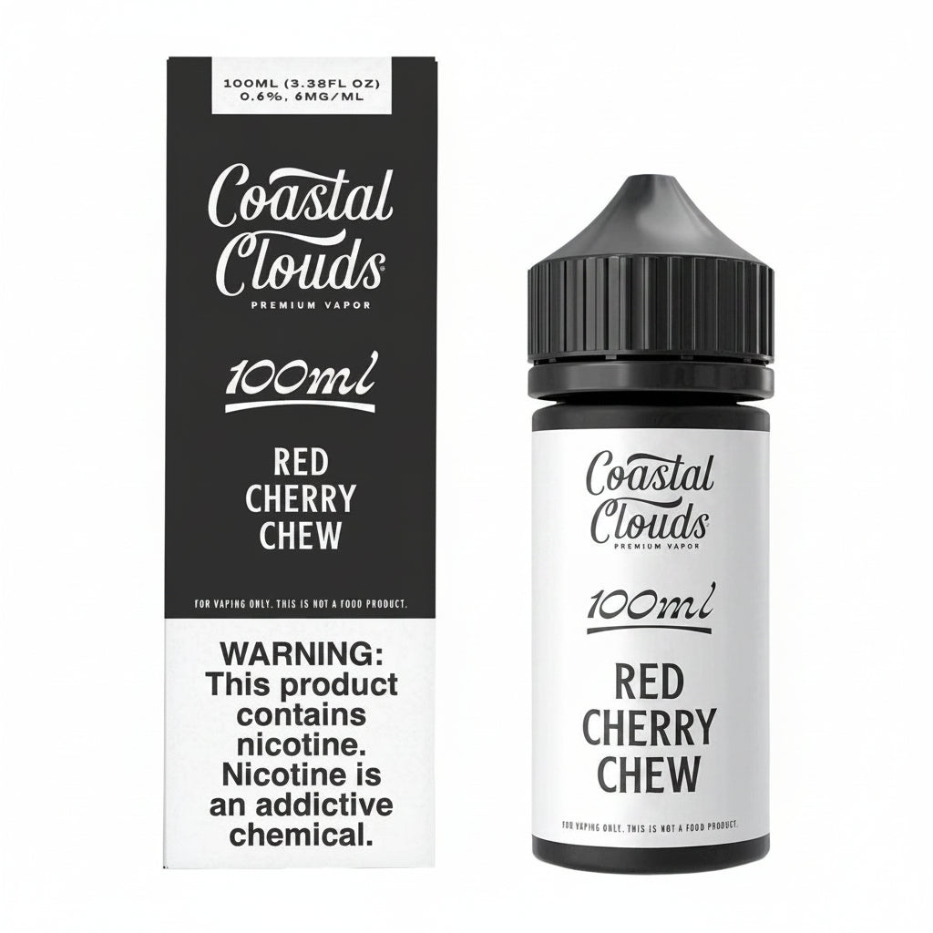 Red Cherry Chew Coastal Clouds eJuice 100ml