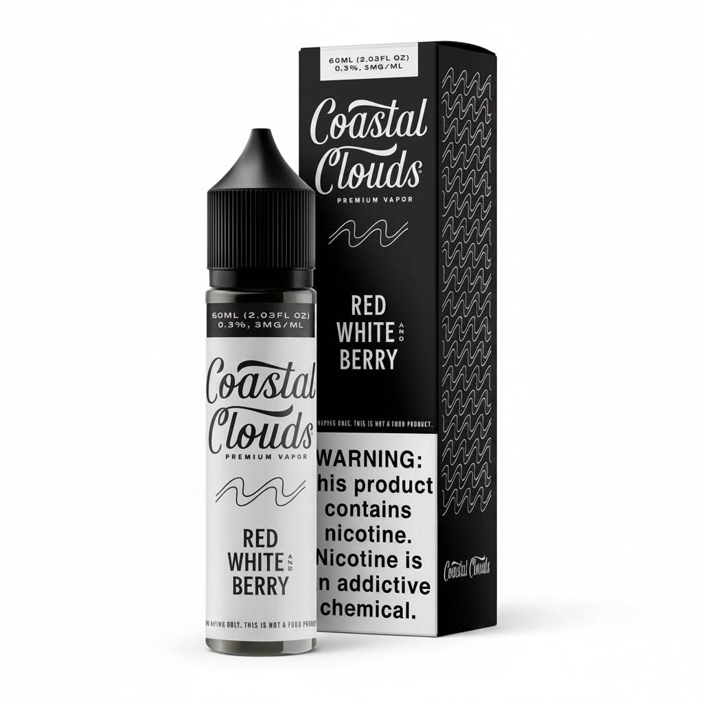 Red White And Berry Coastal Clouds eJuice 60ml
