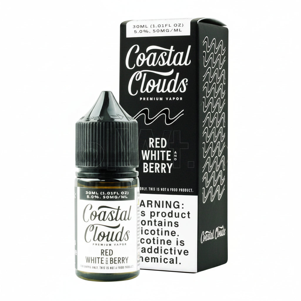 Red White and Berry Coastal Clouds Nic Salt E-Liquad 30ml