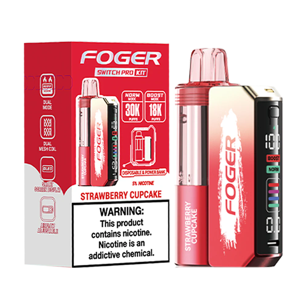 Clear Foger Flavor Foger Switch Pro 30K Kit Clear Clear Foger Flavor Foger Switch Pro 30K Kit Clear