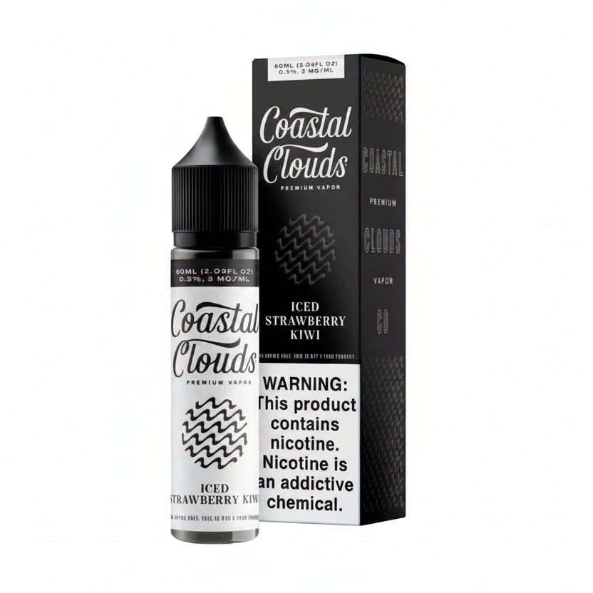 Strawberry Kiwi Iced Coastal Clouds eJuice 60ml