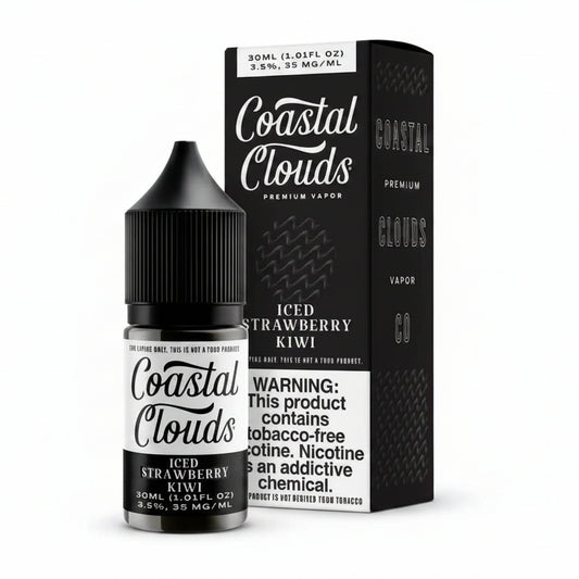 Strawberry Kiwi Iced Coastal Clouds Nic Salt E-Liquad 30ml