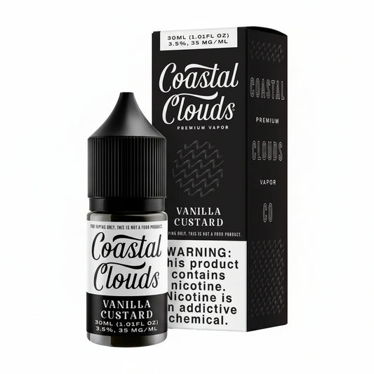 Vanilla Custard Coastal Clouds Nic Salt E-Liquad 30ml