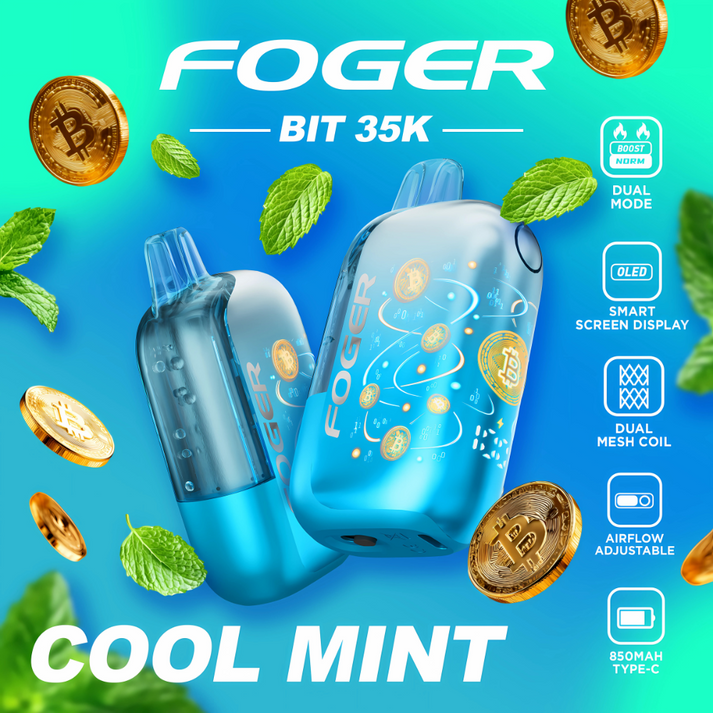 foger vape display screen Foger Bit 35K Puffs
