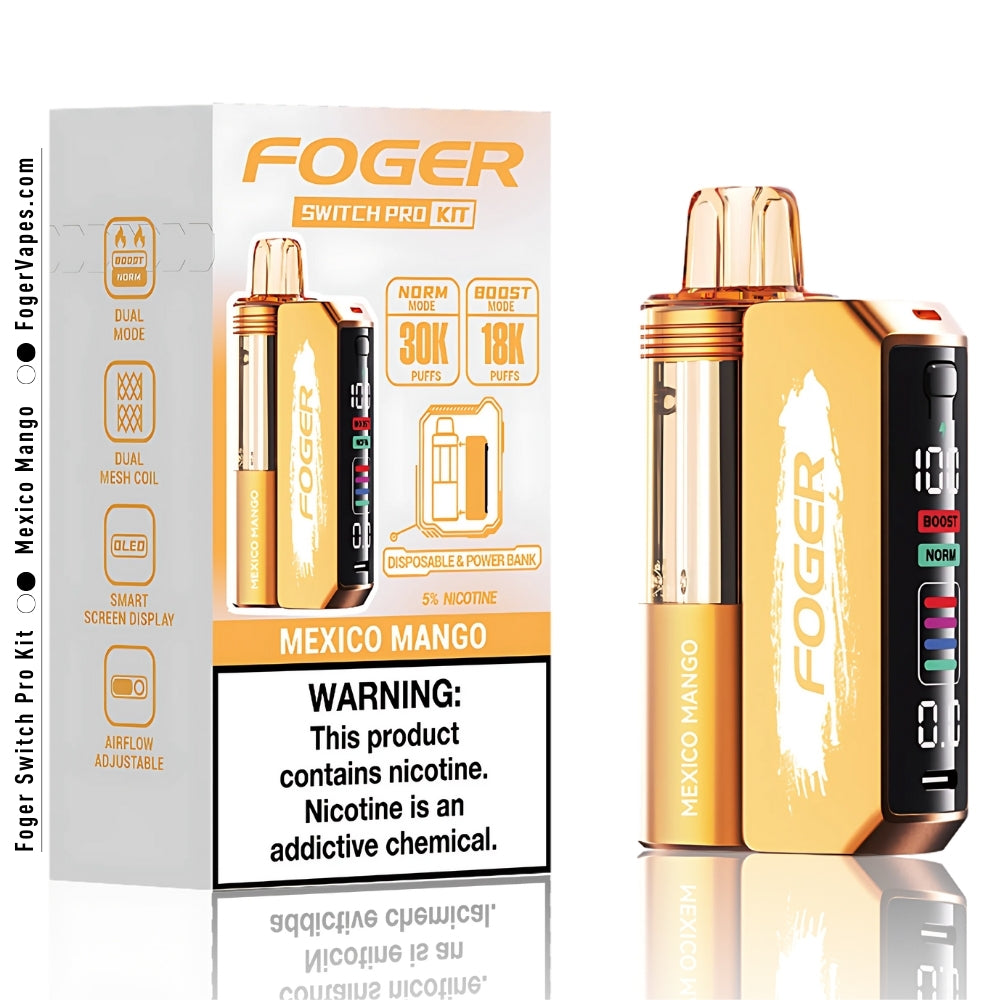 foger switch pro disposable vape kit Foger Switch Pro 30K Disposable Vape