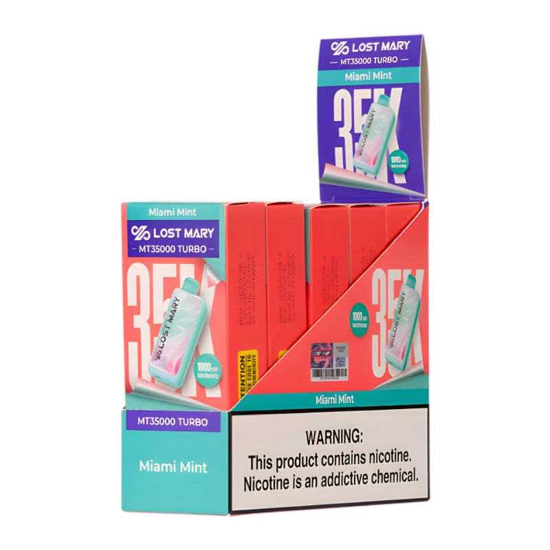 Mint Lost Mary Vape Miami Mint Lost Mary MT35000 Turbo Disposable Vape