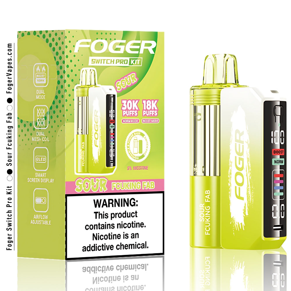 Foger Sour Cranapple Flavor Sour Apple Ice Pods: Cool & Tart Flavor with 30K Puffs Foger Switch Pro Pre-Filled Disposable Pod - 5% Nicotine Vape Shack Foger Sour Cranapple Flavor Sour Apple Ice Pods: Cool & Tart Flavor with 30K Puffs Foger Switch Pro Pre-Filled Disposable Pod - 5% Nicotine Vape Shack