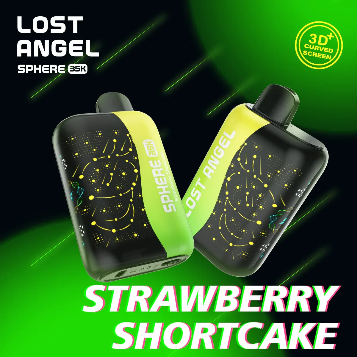 lost angel vape strawberry shortcake Lost Angel Disposable: Dual Mesh Coil Rechargeable Vapes