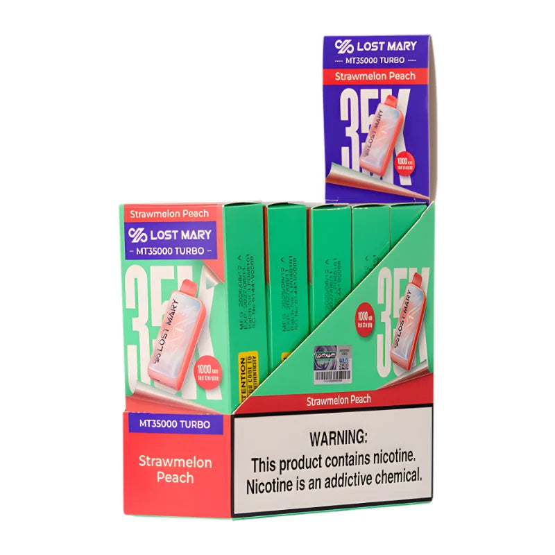 Strawmelon Peach Lost Mary MT35000 Turbo Disposable Vape Strawmelon Peach Lost Mary MT35000 Turbo Disposable Vape