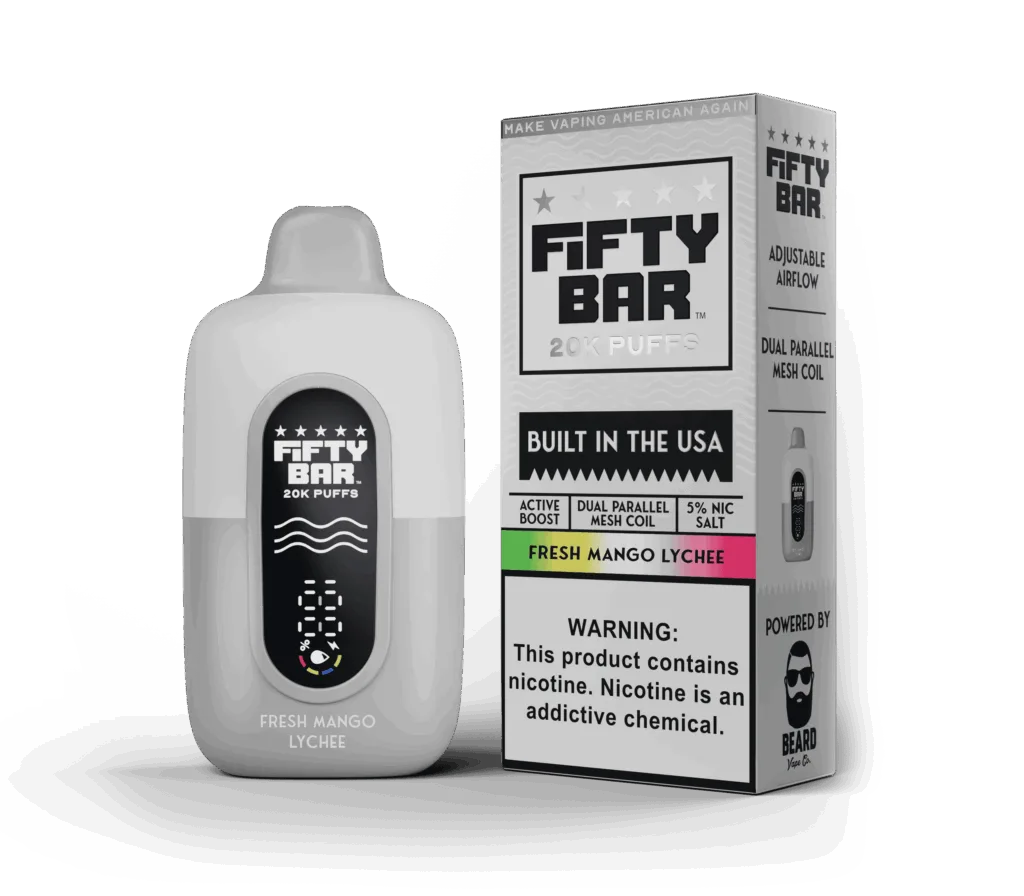 Fifty Bar 20K Disposable Vape - 20000 Puffs - Image 7